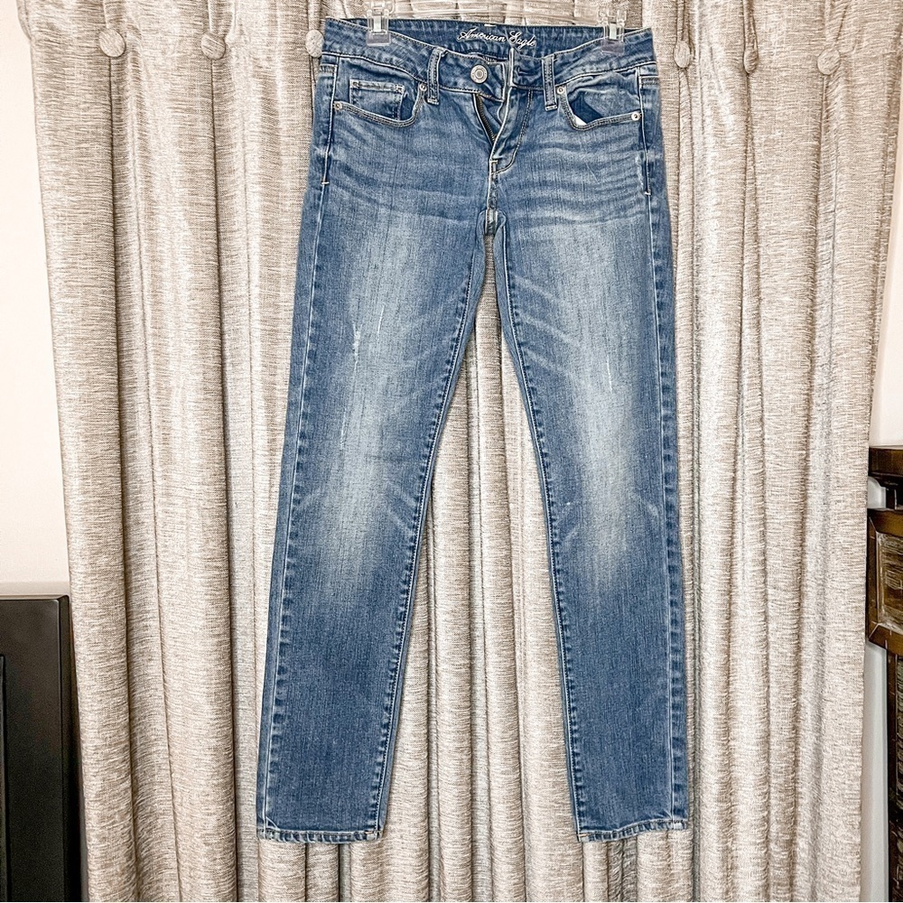 American Eagle Outfitters Blue Skinny Jeans Size 2 Short
